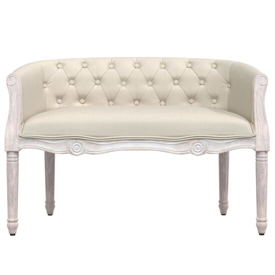 Bankje 80X56X69 Cm Linnen Beige