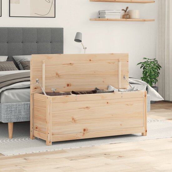 Bankje 110X41X76,5 Cm Massief Grenenhout 110 x 41 x 76.5 cm Naturel