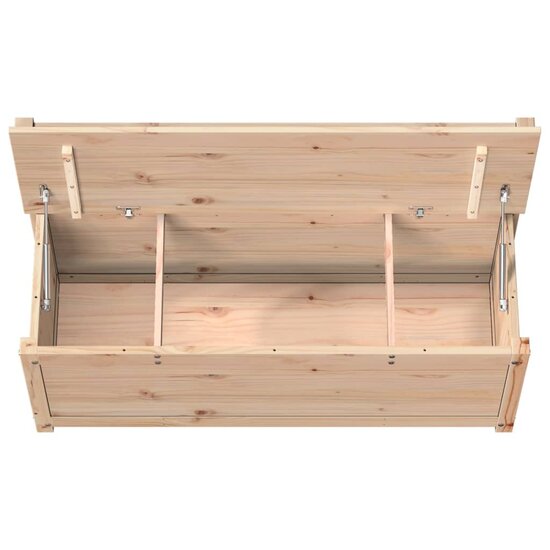 Bankje 110X41X76,5 Cm Massief Grenenhout 110 x 41 x 76.5 cm Naturel