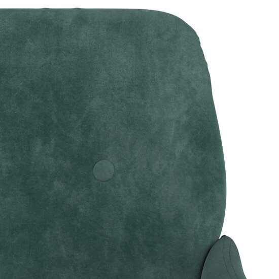 Bankje 108x79x79 cm fluweel donkergroen