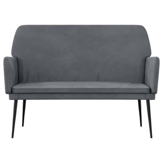 Bankje 108X79X79 Cm Fluweel Donkergrijs