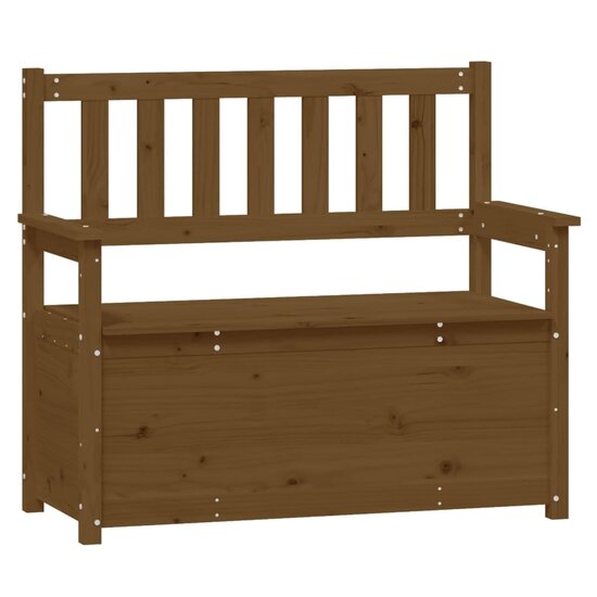 Bankje 112,5X51,5X96,5 Cm Massief Grenenhout Honingbruin