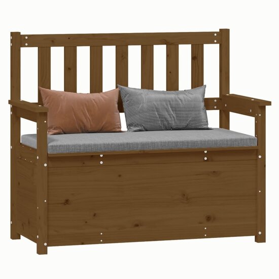 Bankje 112,5X51,5X96,5 Cm Massief Grenenhout Honingbruin