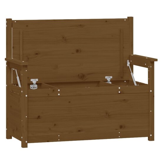 Bankje 112,5X51,5X96,5 Cm Massief Grenenhout Honingbruin