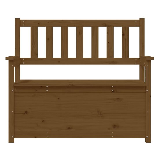 Bankje 112,5X51,5X96,5 Cm Massief Grenenhout Honingbruin
