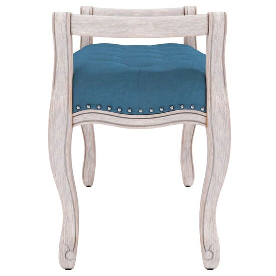 Bankje Fluweel 110 x 45 x 60 cm Blauw