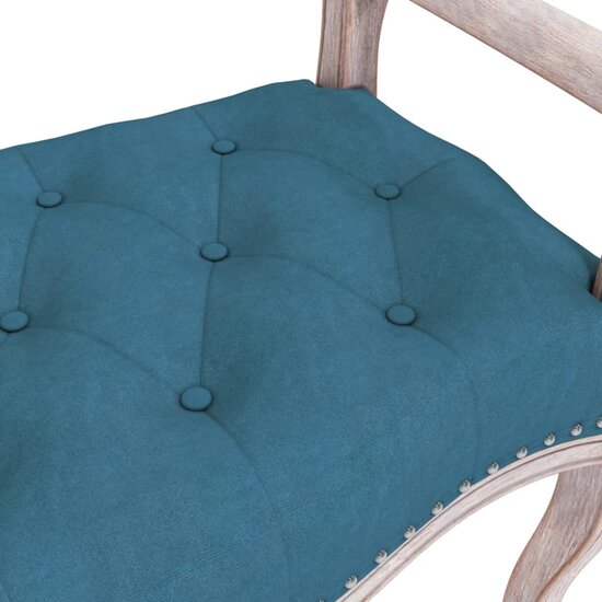 Bankje Fluweel 110 x 45 x 60 cm Blauw