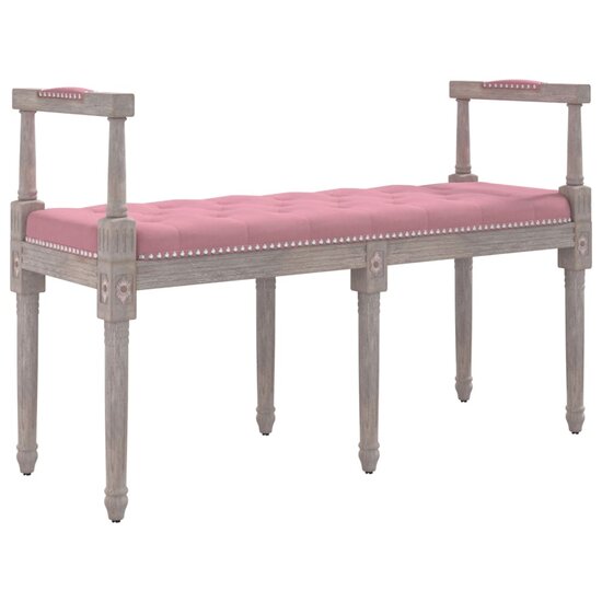 Bankje 110X40X70 Cm Fluweel Roze