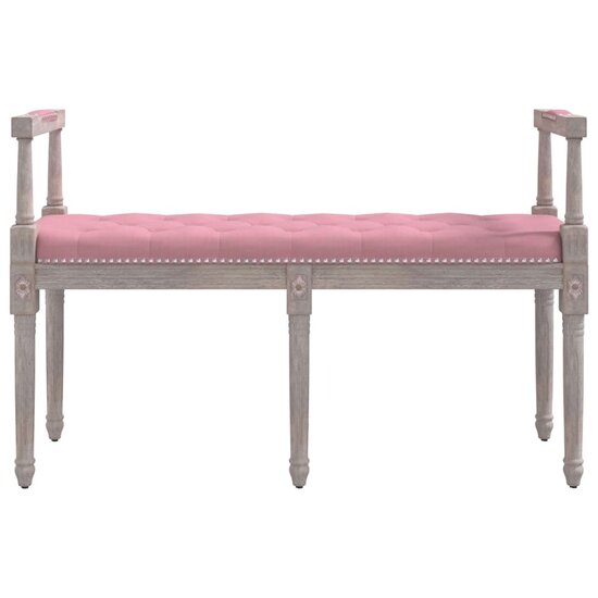 Bankje 110X40X70 Cm Fluweel Roze