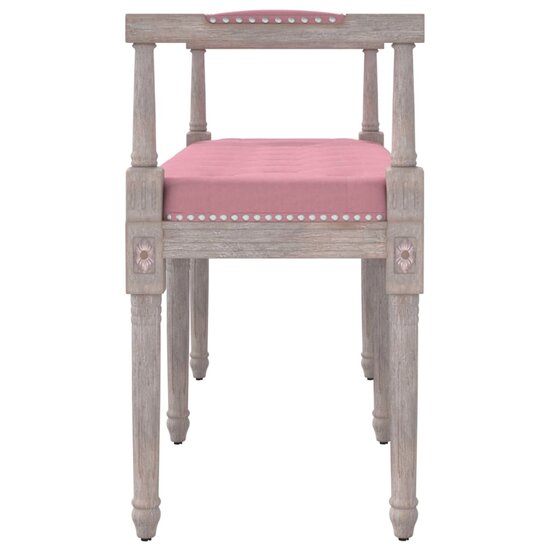 Bankje 110X40X70 Cm Fluweel Roze