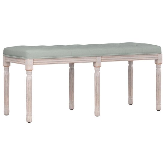 Bankje Fluweel 110 x 40 x 49 cm Lichtgrijs