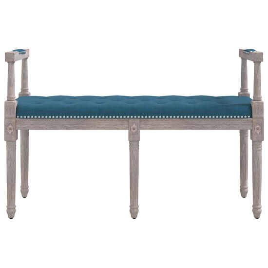 Bankje 110X40X70 Cm Fluweel Blauw