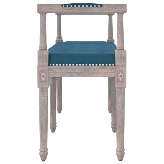 Bankje 110X40X70 Cm Fluweel Blauw