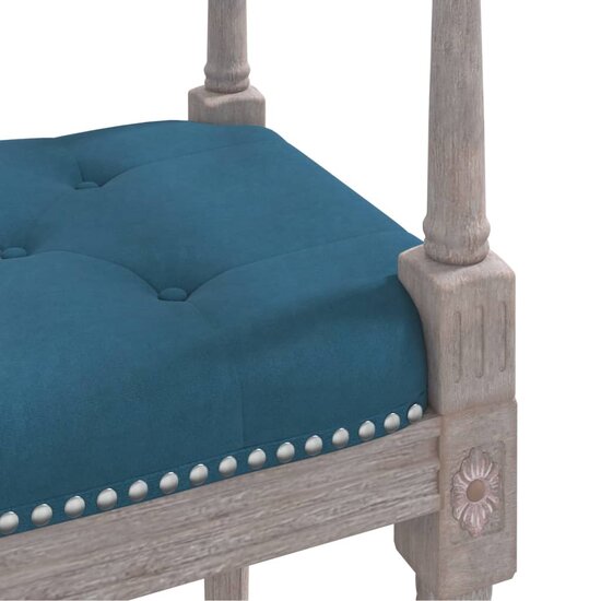 Bankje 110X40X70 Cm Fluweel Blauw