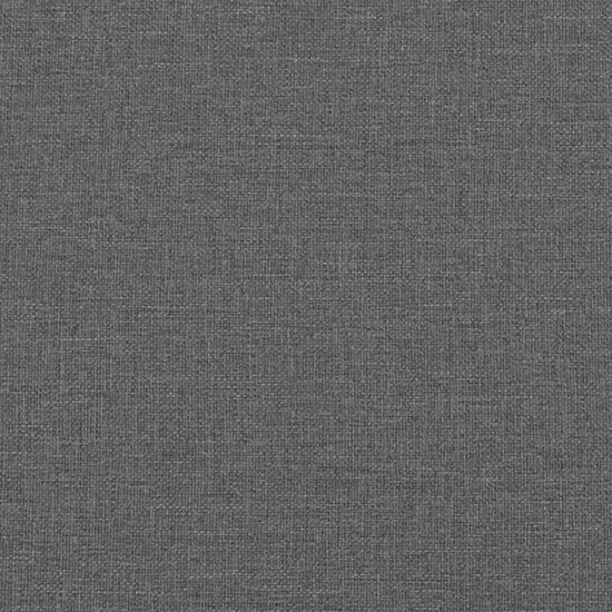 Bankje 81,5x41x49 cm stof donkergrijs