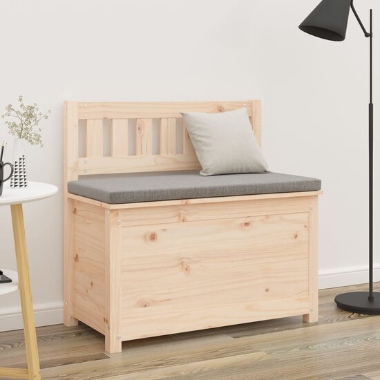 Bankje Massief Grenenhout 80 x 41 x 77 cm Naturel