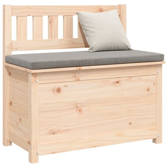 Bankje Massief Grenenhout 80 x 41 x 77 cm Naturel