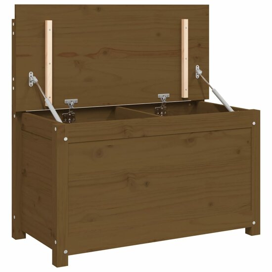 Bankje 80x41x77 cm massief grenenhout honingbruin