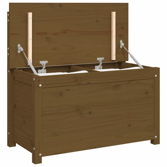 Bankje 80x41x77 cm massief grenenhout honingbruin