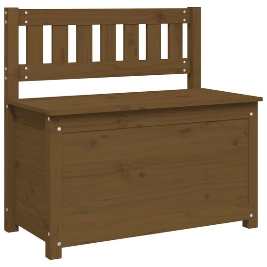 Bankje 80x41x77 cm massief grenenhout honingbruin