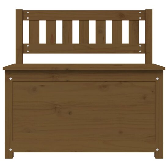 Bankje 80x41x77 cm massief grenenhout honingbruin