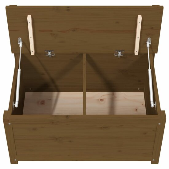 Bankje 80x41x77 cm massief grenenhout honingbruin