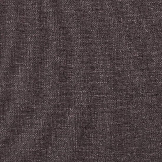 Bankje Met Rugleuning 120X62X75,5 Cm Stof Donkerbruin