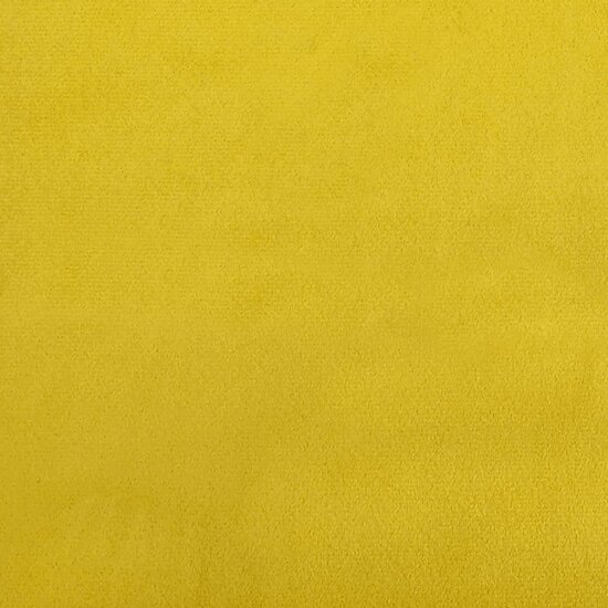Bankje Met Rugleuning 119,5X64,5X75 Cm Fluweel Geel