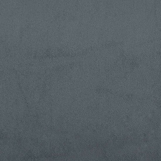 Bankje Met Rugleuning 119,5X64,5X75 Cm Fluweel Donkergrijs