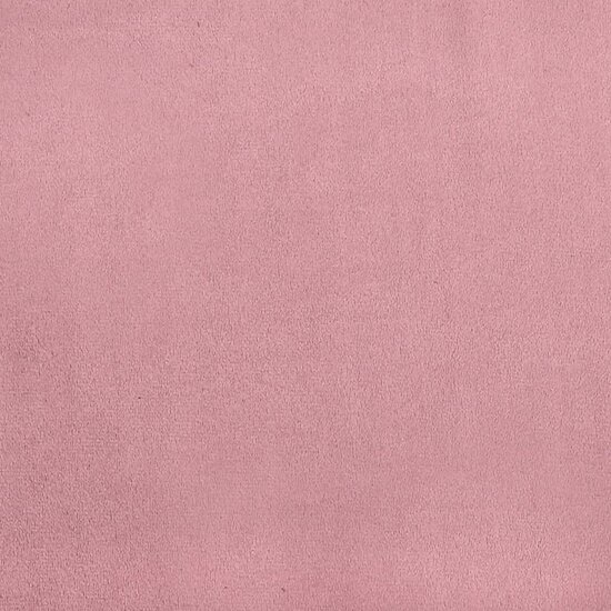 Bankje met rugleuning 119,5x64,5x75 cm fluweel roze