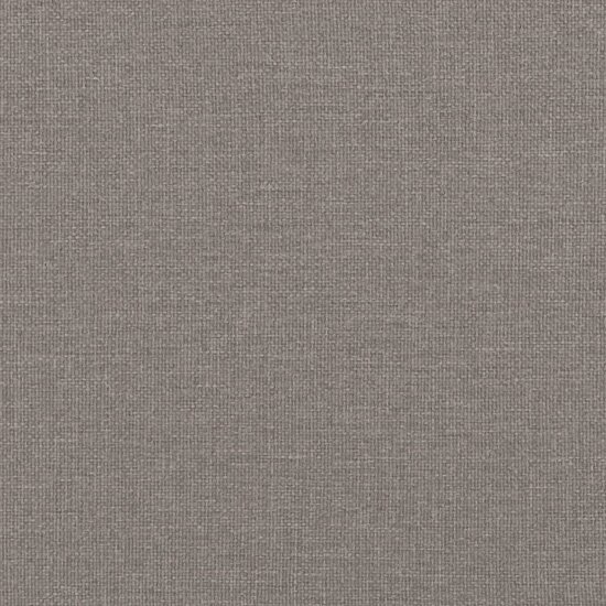 Bankje met rugleuning 120x62x75,5 cm stof taupe