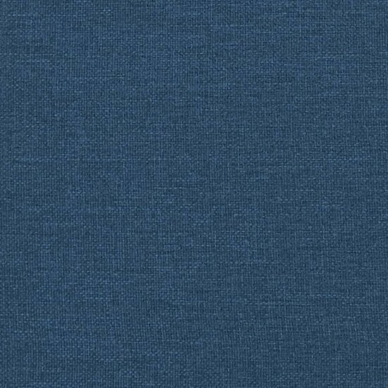 Bankje met rugleuning 120x62x75,5 cm stof blauw