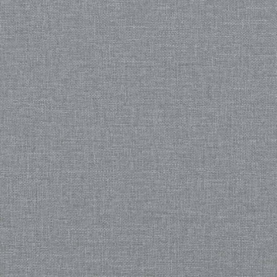 Bankje met kussens 113x64,5x75,5 cm stof lichtgrijs