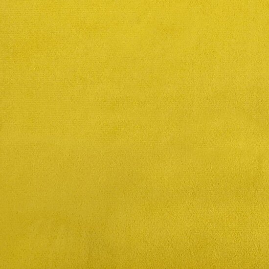 Bankje met kussens 120,5x65x75 cm fluweel geel
