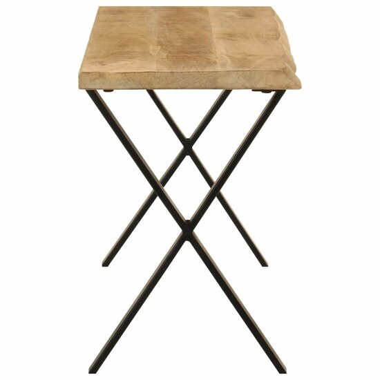 Bankje met natuurlijke rand 105 cm massief mangohout