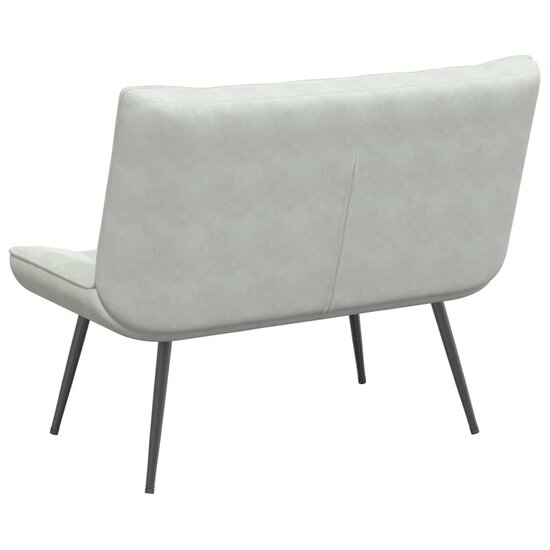 Bankje 110X74X84 Cm Fluweel Lichtgrijs