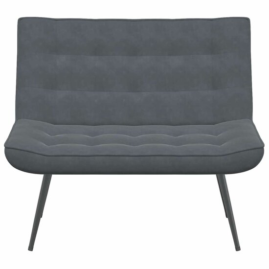 Bankje 110X74X84 Cm Fluweel Donkergrijs