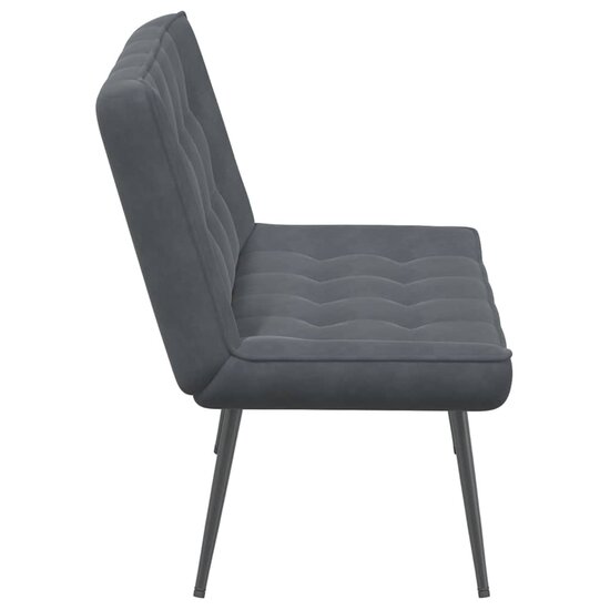 Bankje 110X74X84 Cm Fluweel Donkergrijs