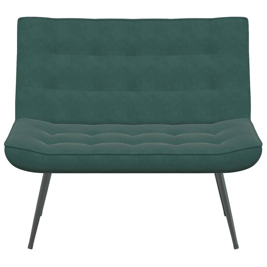 Bankje 110x74x84 cm fluweel donkergroen