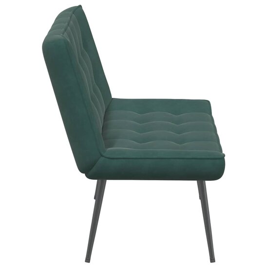 Bankje 110x74x84 cm fluweel donkergroen