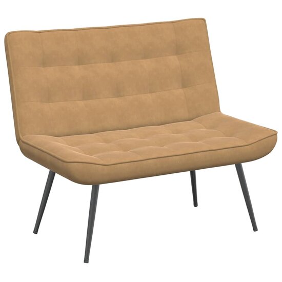 Bankje 110X74X84 Cm Fluweel Bruin