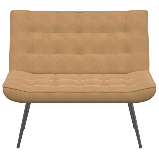 Bankje 110X74X84 Cm Fluweel Bruin