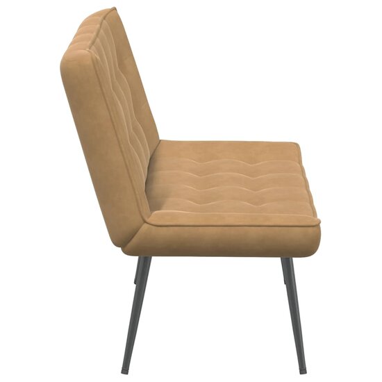 Bankje 110X74X84 Cm Fluweel Bruin