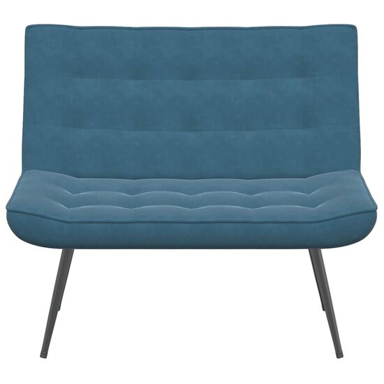Bankje 110X74X84 Cm Fluweel Blauw