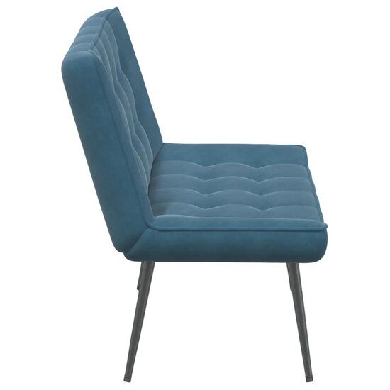Bankje 110X74X84 Cm Fluweel Blauw