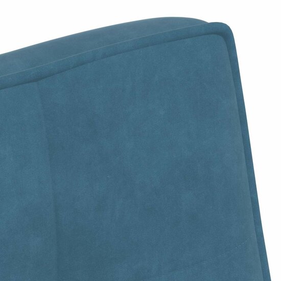 Bankje 110X74X84 Cm Fluweel Blauw