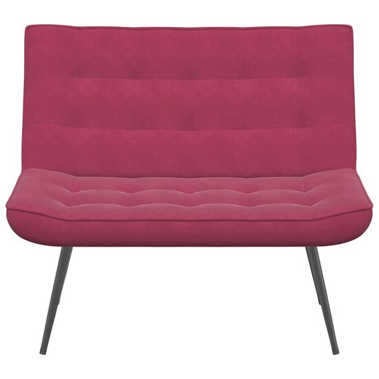 Bankje 110X74X84 Cm Fluweel Wijnrood