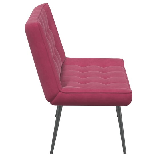 Bankje 110X74X84 Cm Fluweel Wijnrood
