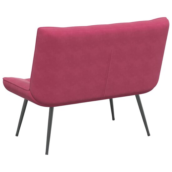 Bankje 110X74X84 Cm Fluweel Wijnrood