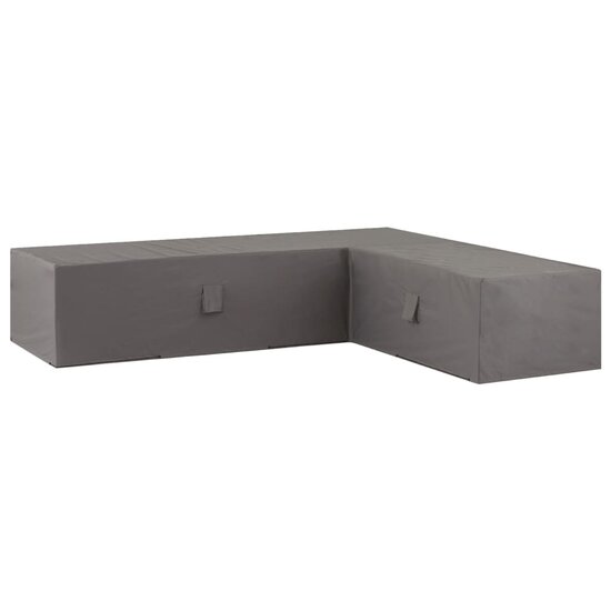 Loungesethoes links 320x255x70 cm grijs